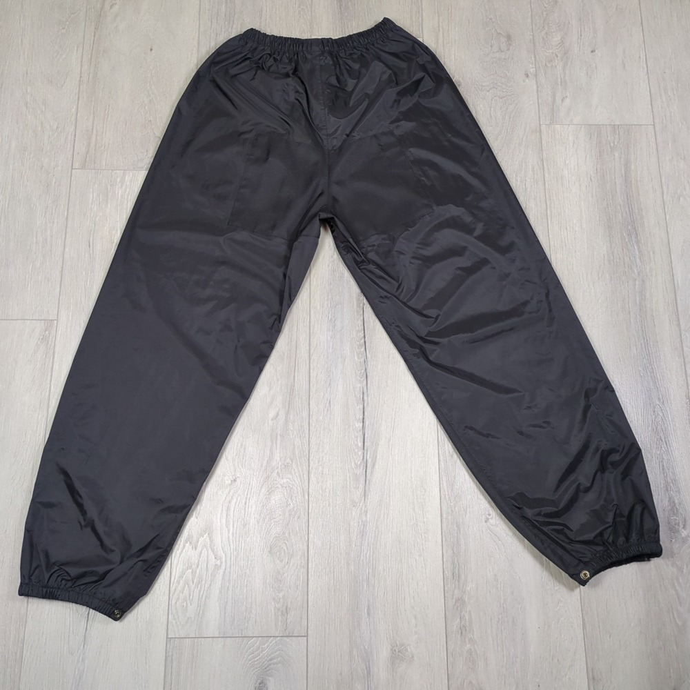 Motocentric Riding Pants Mens Extra Large 36 Black Windbreaker Mesh Ankle Zip - Picture 10 of 11